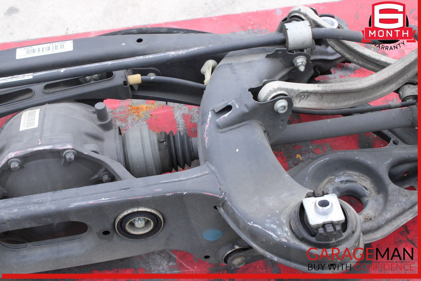 10-16 Mercedes W212 E350 Rear Differential Axle Spindle Subframe Bar Assembly