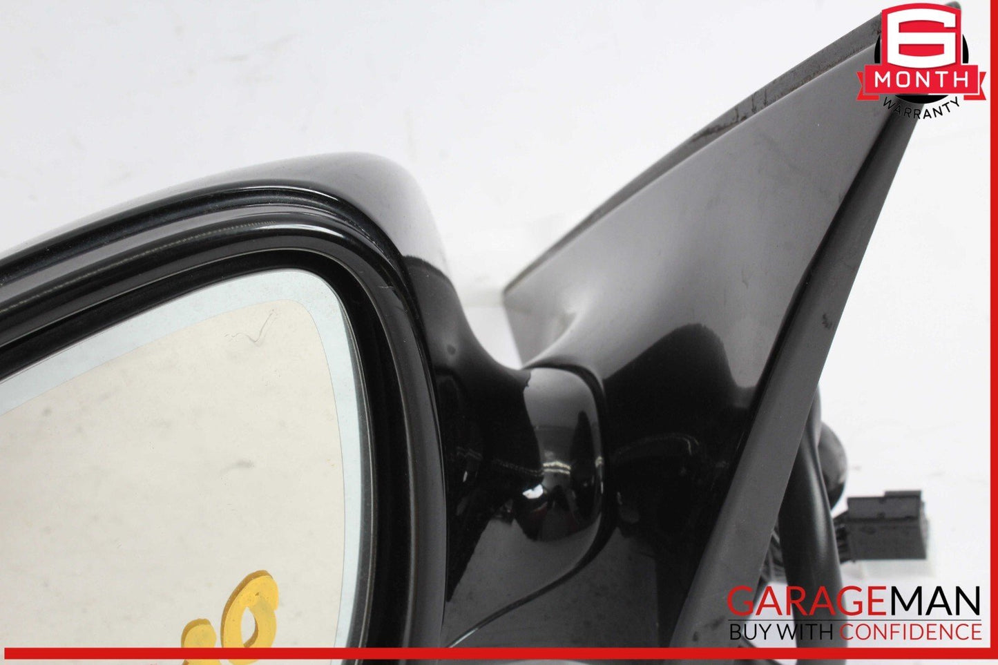 07-09 Mercedes W221 S550 S600 Front Left Side Door Rear View Mirror Black OEM