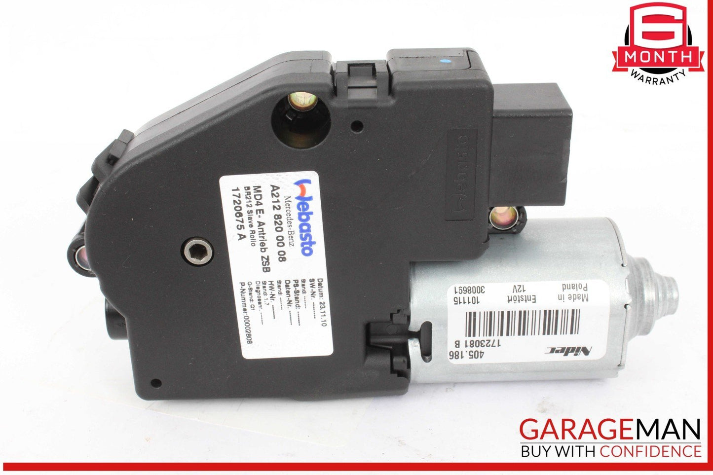 10-17 Mercedes W212 E350 Bluetec Panoramic Sunroof Sun Roof Motor OEM