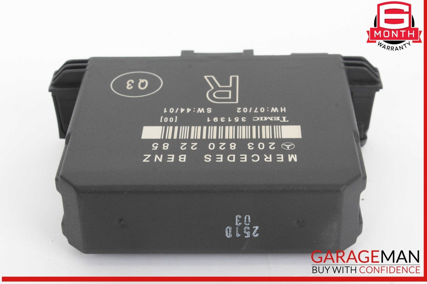 01-07 Mercedes W203 C240 C350 Rear Right Side Door Control Module 2038202285