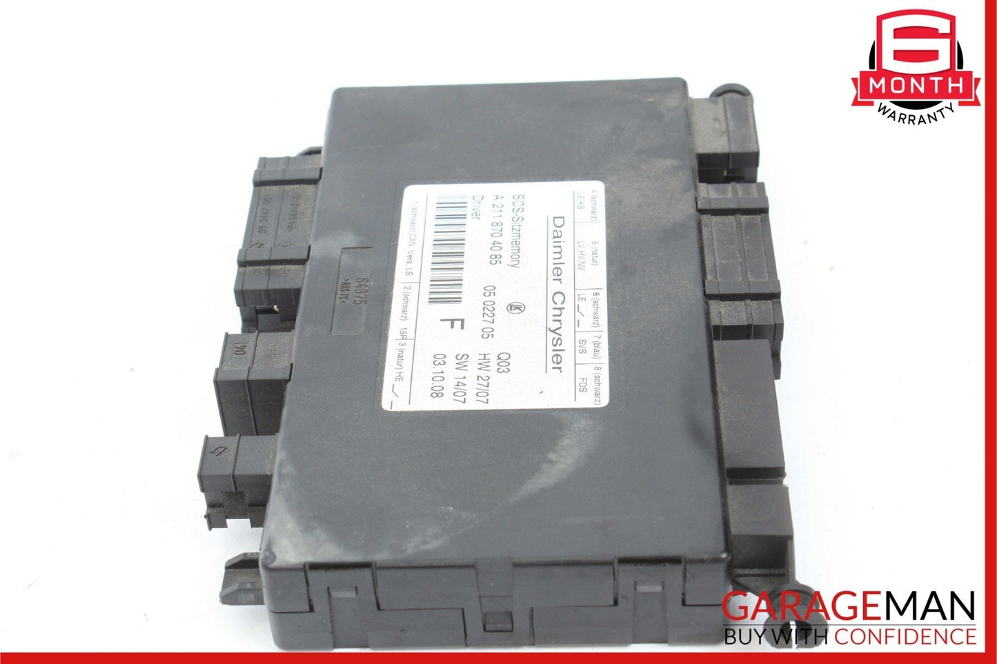 03-12 Mercedes W211 E350 CLS350 GL550 Seat Control Module Left Side OEM