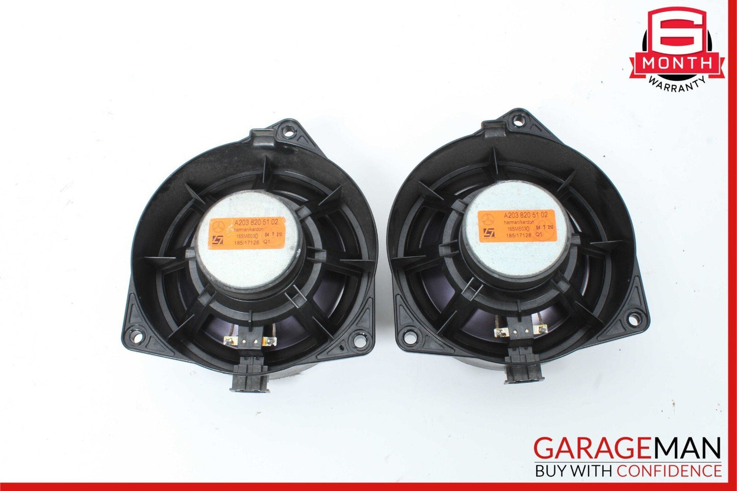 03-09 Mercedes W209 CLK320 Front Right & Left Door Audio Sound Speaker Set of 2