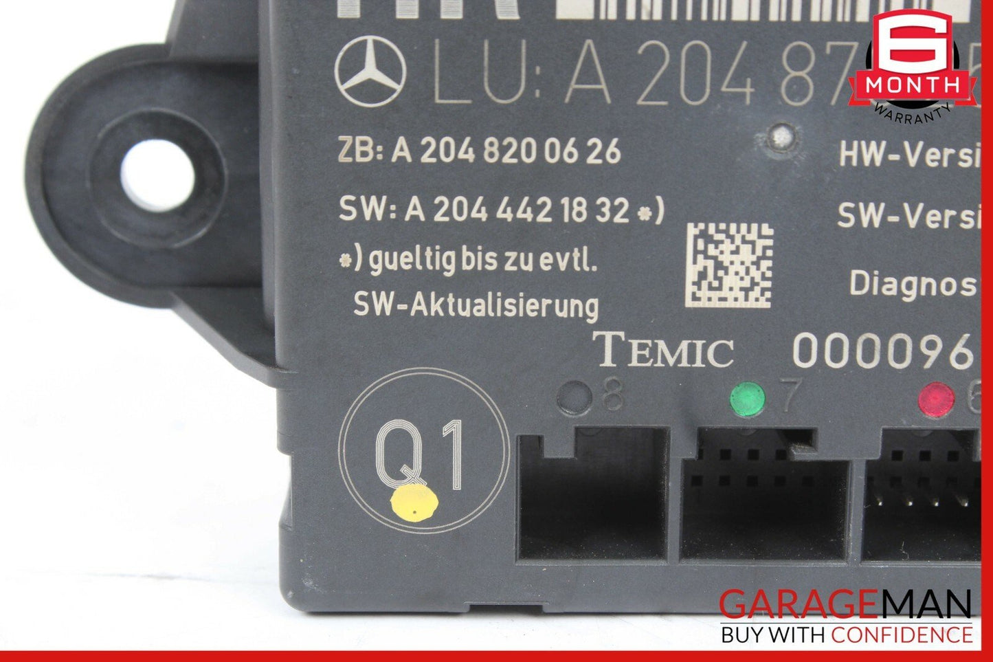 08-14 Mercedes W204 C350 Front Left Side Door Control Module OEM
