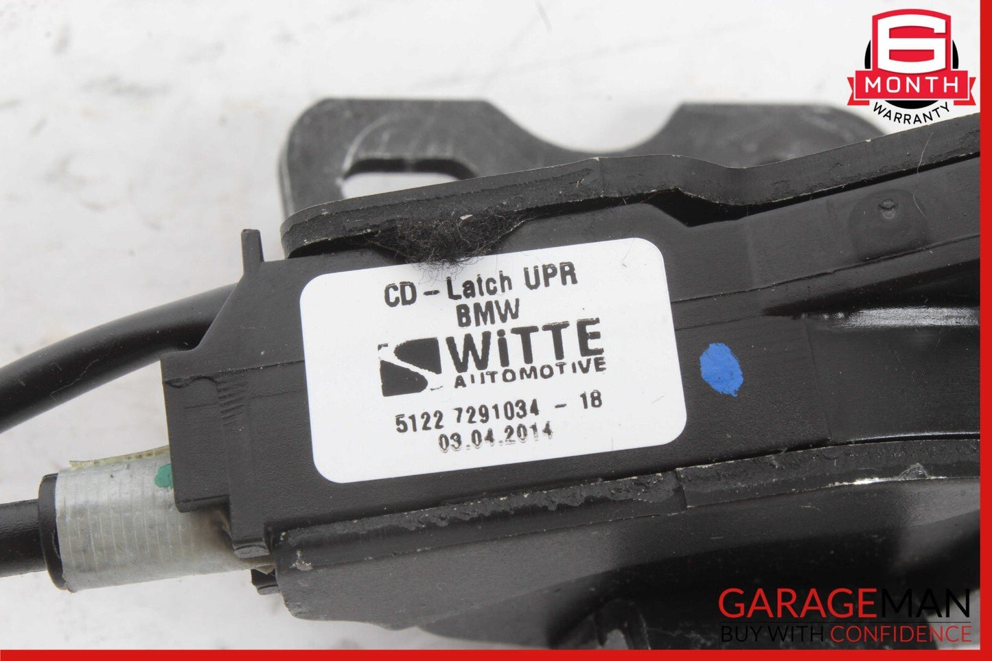 14-21 BMW i3 I01 Hybrid Upper Rear Right Passenger Side Door Latch w/ Cable OEM