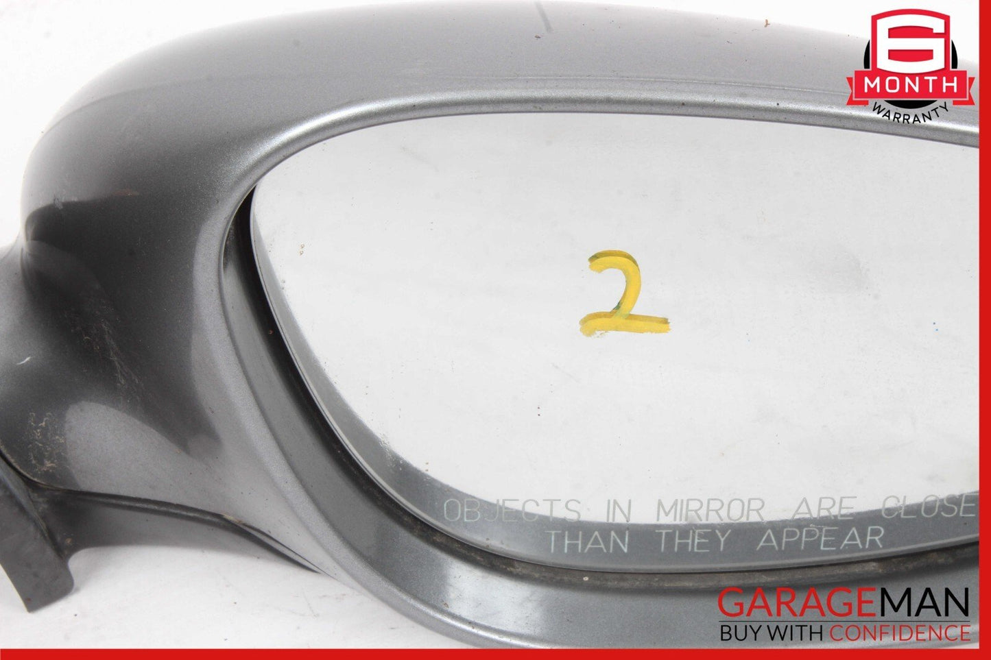 97-04 Porsche Boxster 986 Front Right Side Mirror Door Rear View Graphite Grey