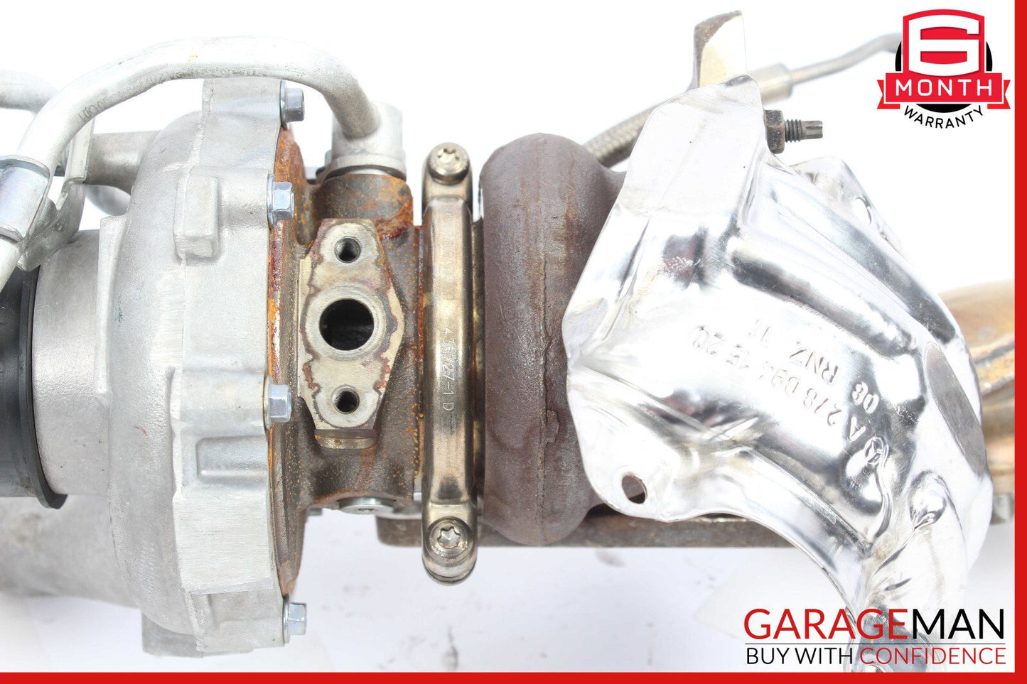 11-18 Mercedes W221 S550 CL550 Left Side Turbocharger Turbo Charger Manifold OEM