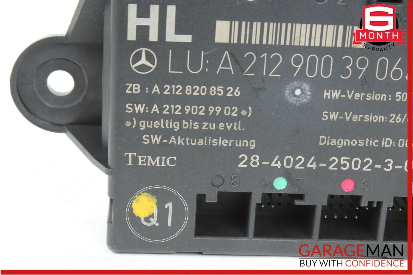 08-14 Mercedes W204 C250 Rear Left Driver Side Door Control Module Unit OEM