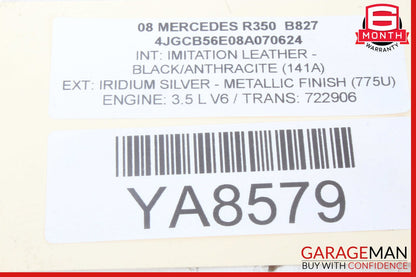 06-13 Mercedes W251 R350 E550 E350 Rear Air Suspension Control Module Unit OEM