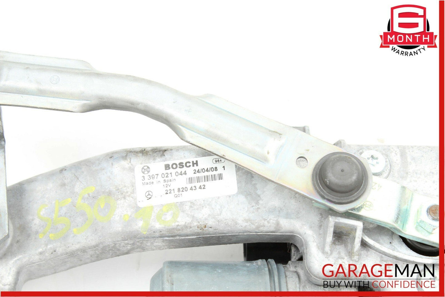 07-14 Mercedes W216 CL550 S550 Front Left Side Windshield Wiper Motor Linkage