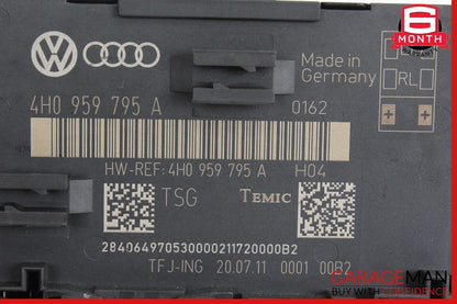 11-14 Audi A8 Rear Left Door Control Module Unit 4H0959795A OEM