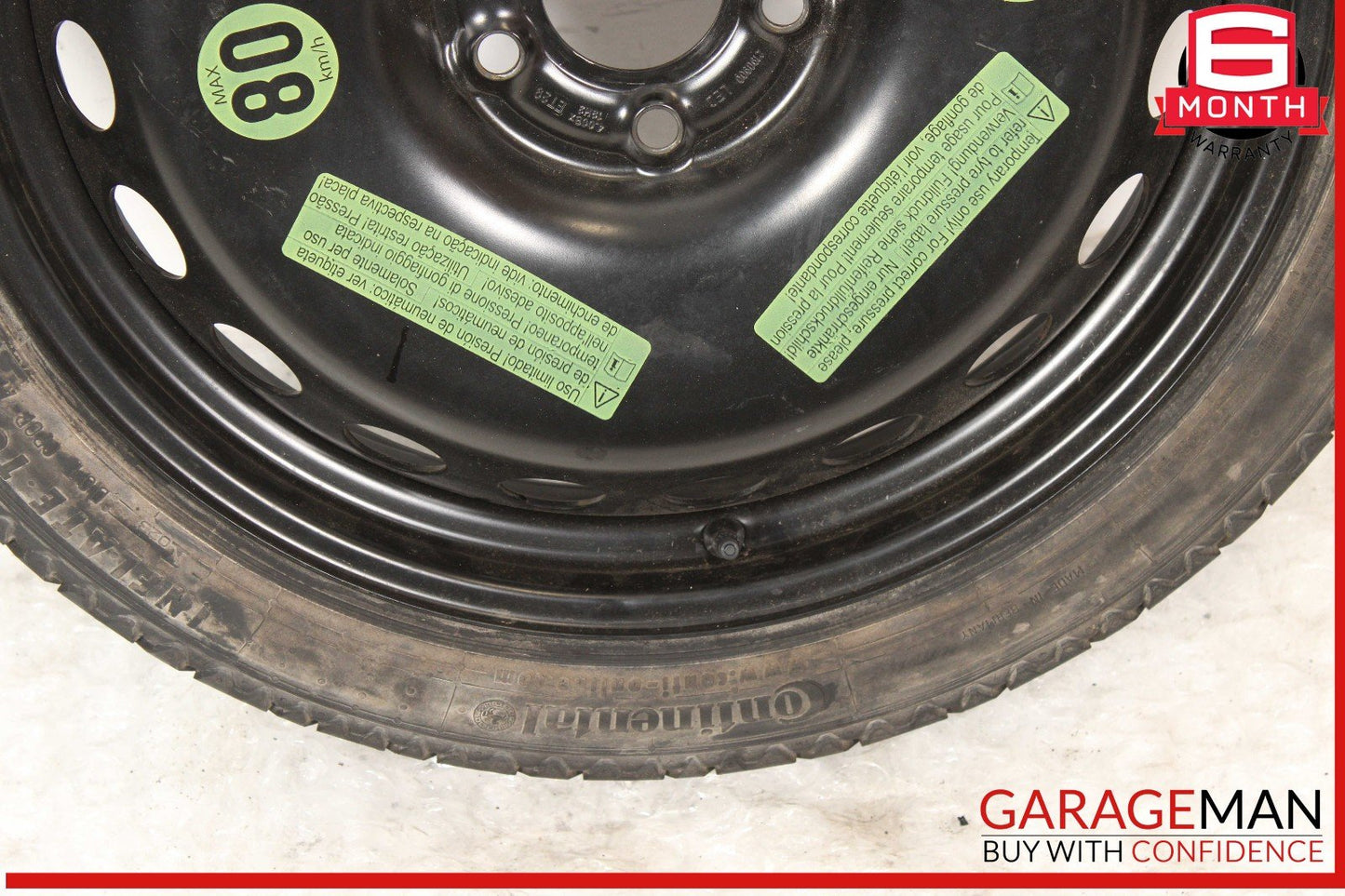 09-16 Audi S4 A4 B8 Spare Tire Wheel Rim  T125/70R19 OEM