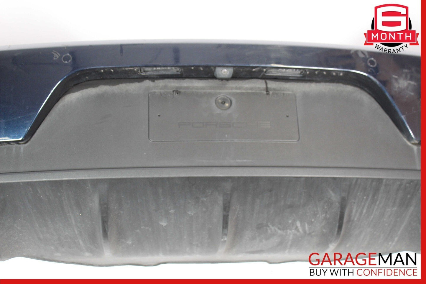 15-18 Porsche Macan 95B Rear Bumper Cover Panel Park Assist Assembly Blue OEM