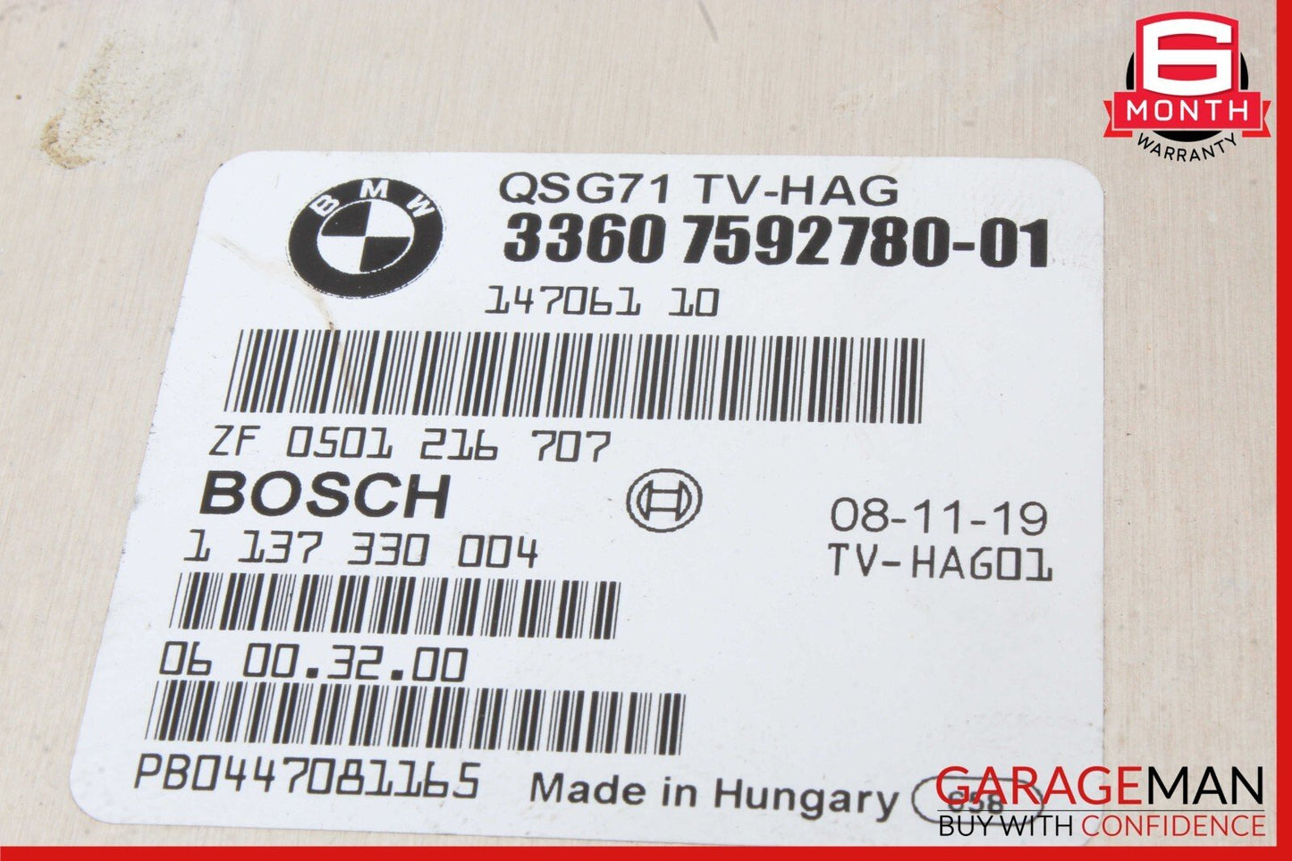 08-14 BMW E70 E71 X5 X6 Rear Differential Locking Control Module Unit QMV OEM