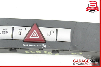 05-08 Mercedes SLK280 SLK350 Dashboard Dash Hazard Light Lock Switch Control OEM