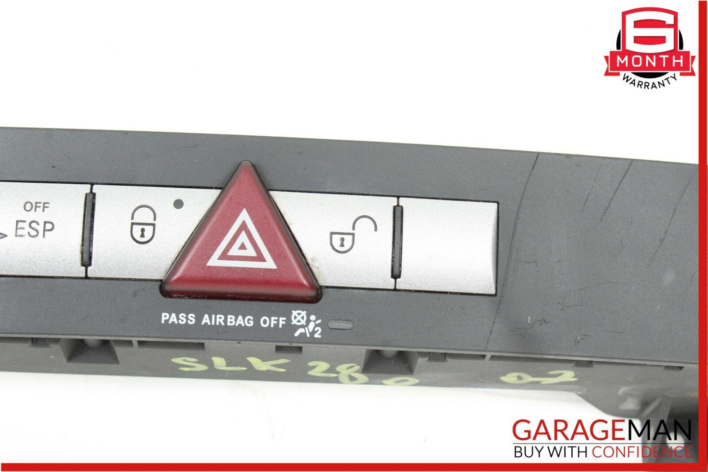 05-08 Mercedes SLK280 SLK350 Dashboard Dash Hazard Light Lock Switch Control OEM