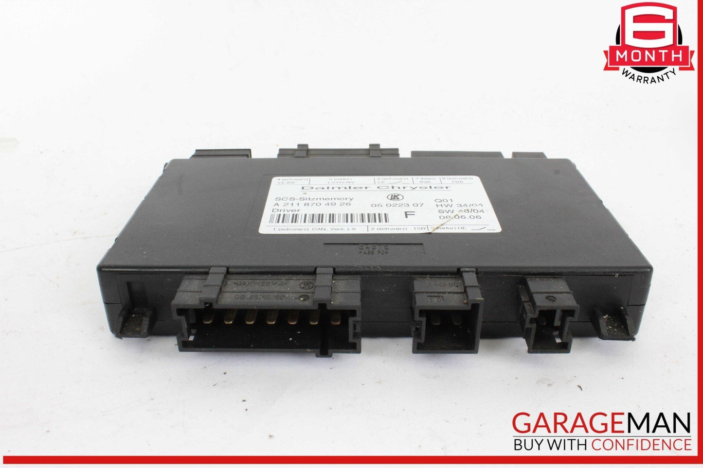 03-12 Mercedes R171 SLK350 E320 E350 GL350 Left Side Seat Control Module OEM
