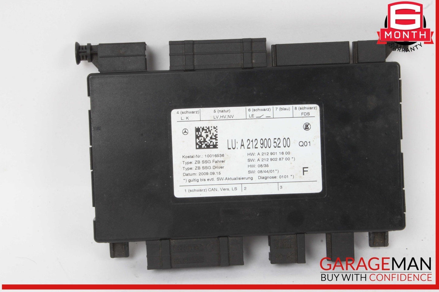 08-18 Mercedes W212 E350 Front Left Driver Side Seat Control Module OEM