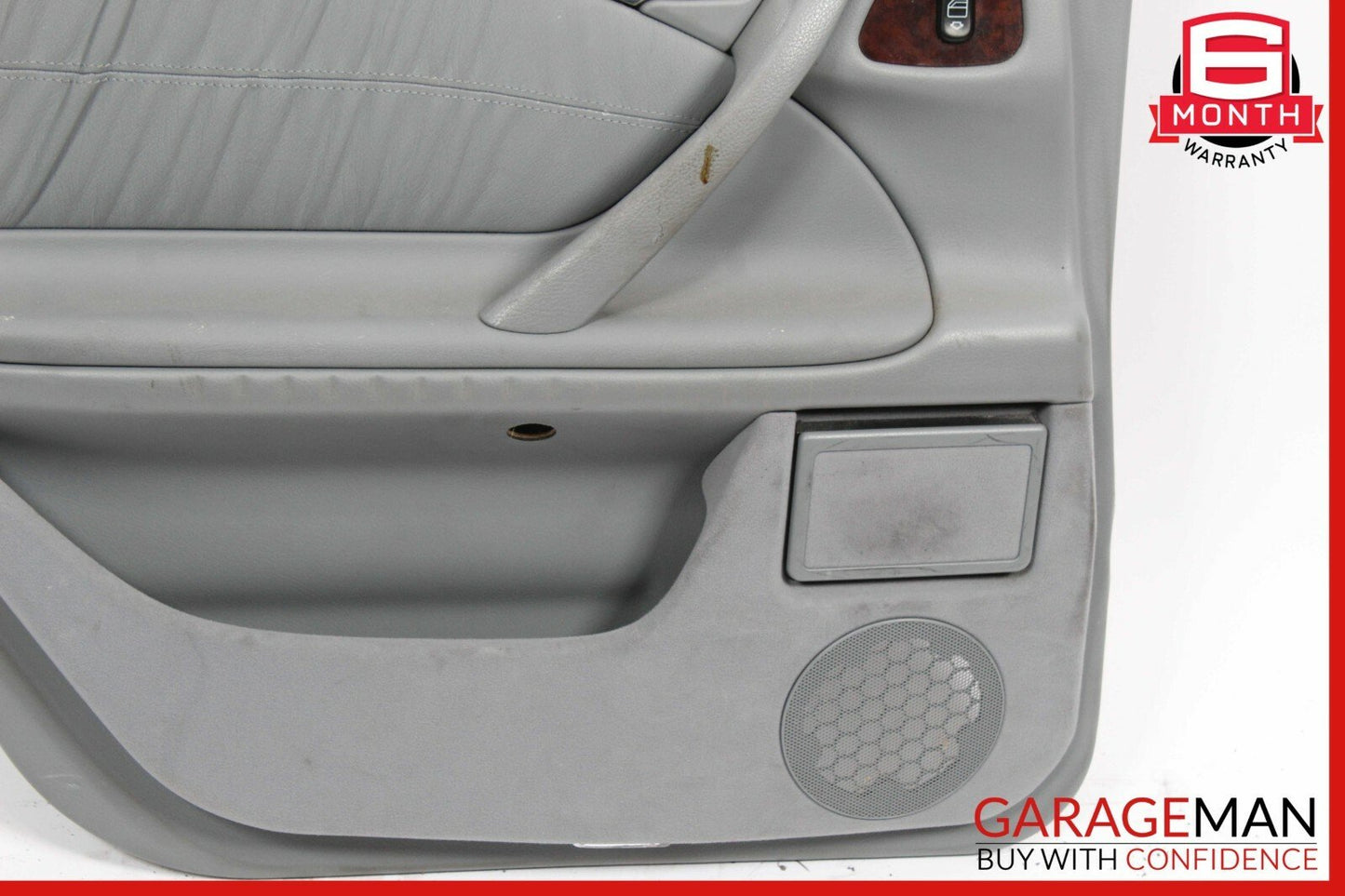 96-03 Mercedes W210 E320 Rear Left Driver Side Interior Door Panel Grey OEM