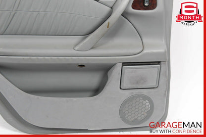 96-03 Mercedes W210 E320 Rear Left Driver Side Interior Door Panel Grey OEM
