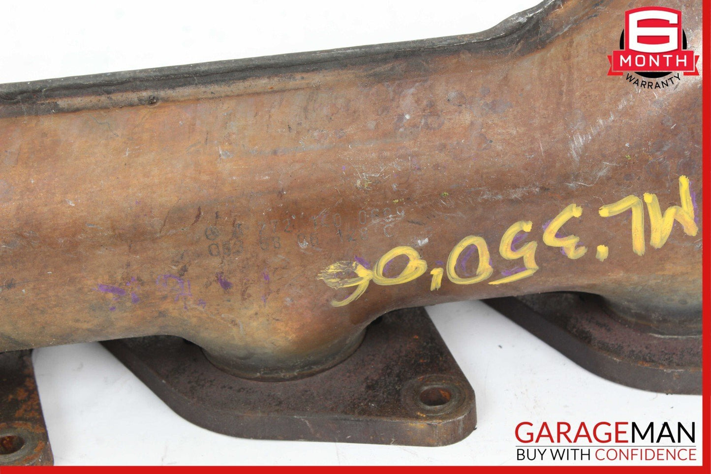 06-11 Mercedes R350 ML350 3.5L Front Right Side Exhaust Manifold Header OEM
