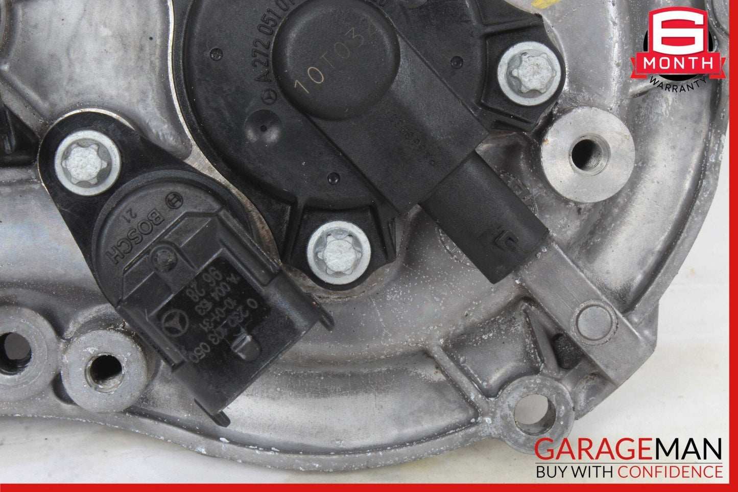 Mercedes W212 E350 GL550 Front Left Side Engine Timing Chain Cover Plate OEM