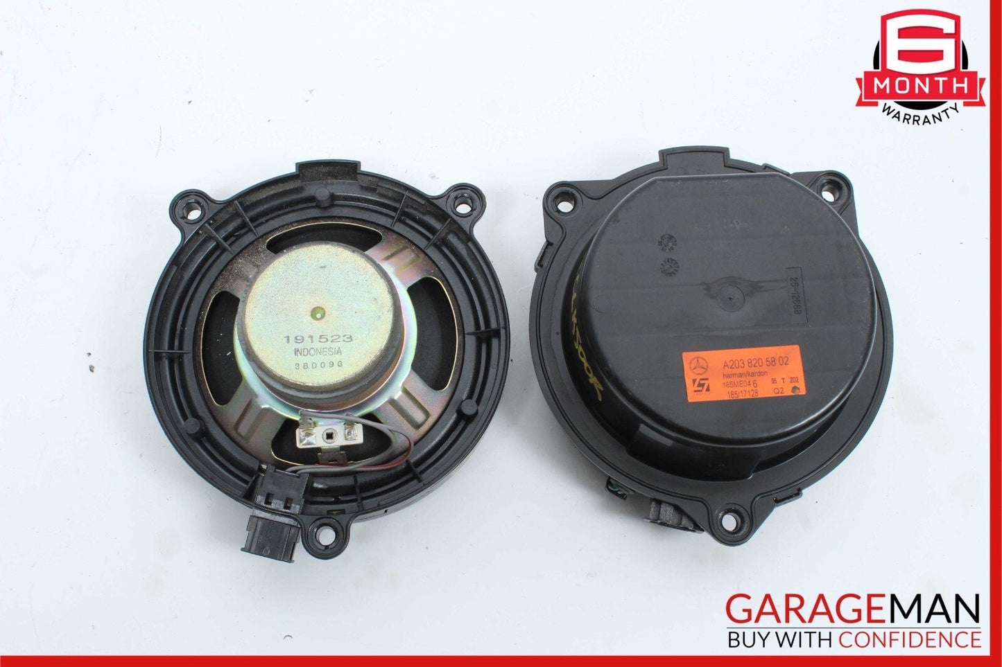 03-09 Mercedes W209 CLK500 C350 Rear Door Audio Sound Speaker Set of 2 Pc