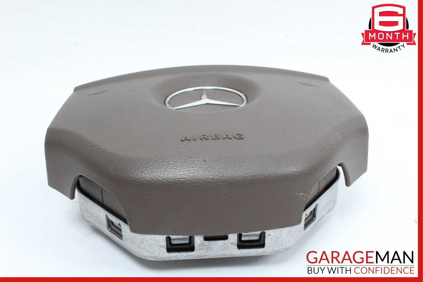 06-08 Mercedes X164 GL320 GL450 ML350 R350 Steering Wheel Airbag Leather Brown