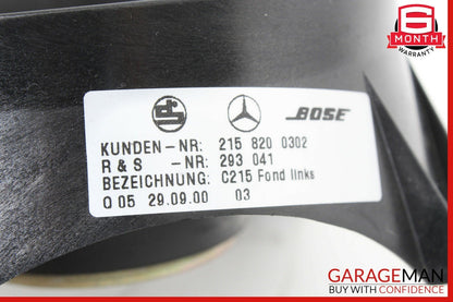 00-06 Mercedes W215 CL600 Complete Front & Rear Door Audio Speaker Set of 4 OEM