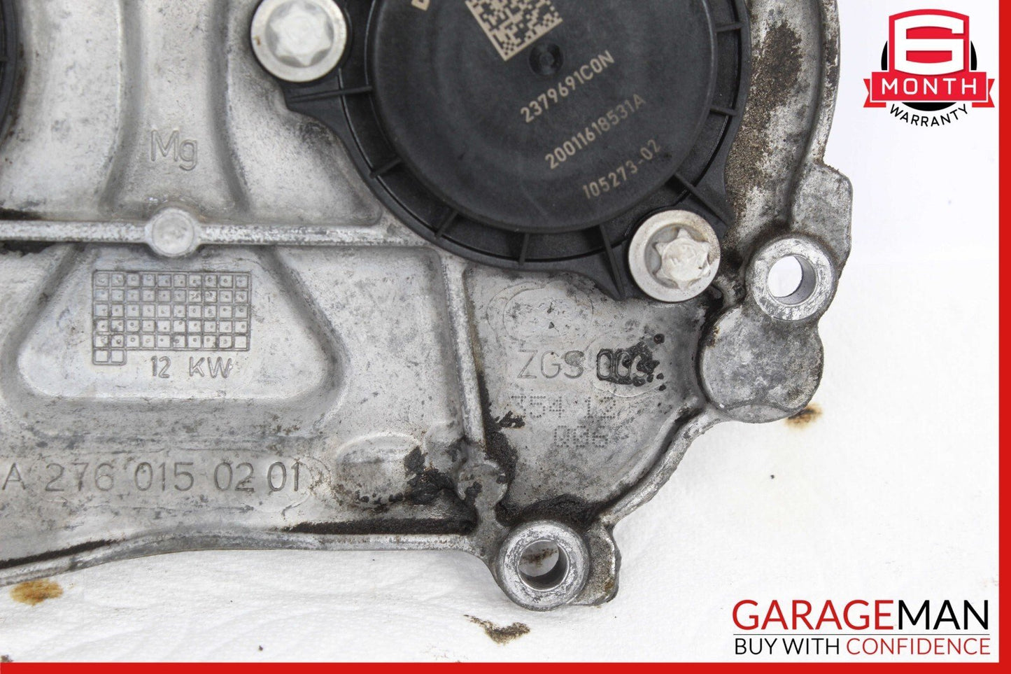 12-18 Mercedes S550 E550 Front Left / Right Engine Timing Chain Cover Plate