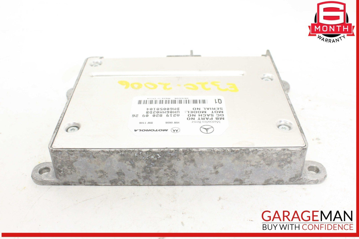 06-12 Mercedes W211 E320 CDI Communication Control Module Unit 2198200926 OEM