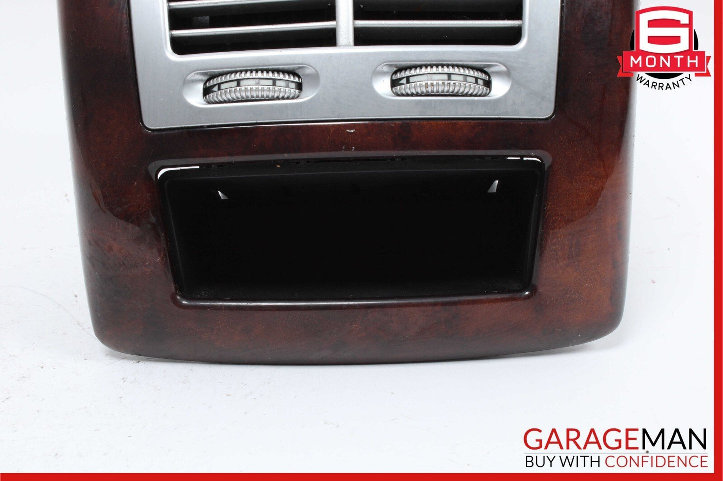 07-13 Mercedes W221 S550 Rear Center Console AC A/C Air Vent Trim Wood OEM