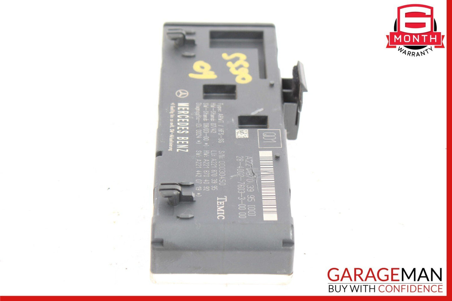 07-14 Mercedes W221 S63 S550 CL550 Trunk Release Remote Open Close Module Unit