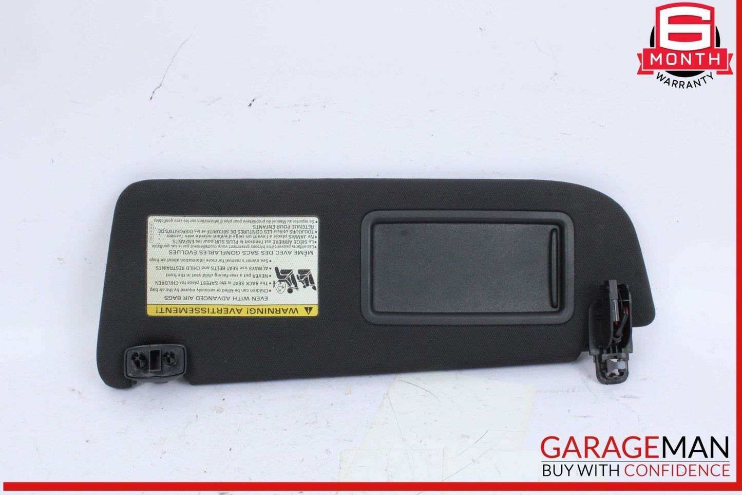 16-18 Audi A6 A7 Front Left Driver Side Sun Visor Sunvisor Black 4G0857551 OEM
