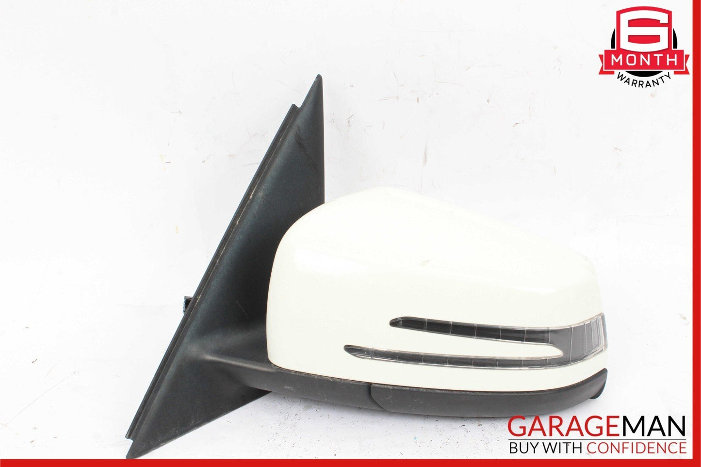 10-12 Mercedes X204 GLK350 Front Left Driver Side Mirror Rear View Door White