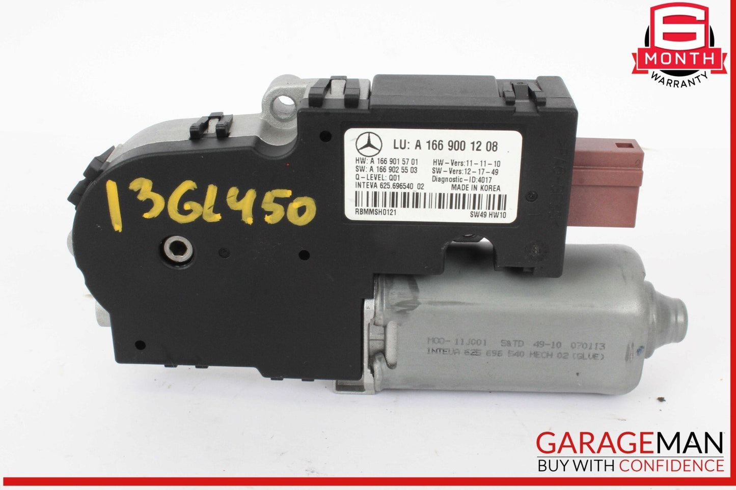 12-19 Mercedes X166 GL450 GLS550 ML350 Sunroof Sun Roof Motor 1669001208 OEM