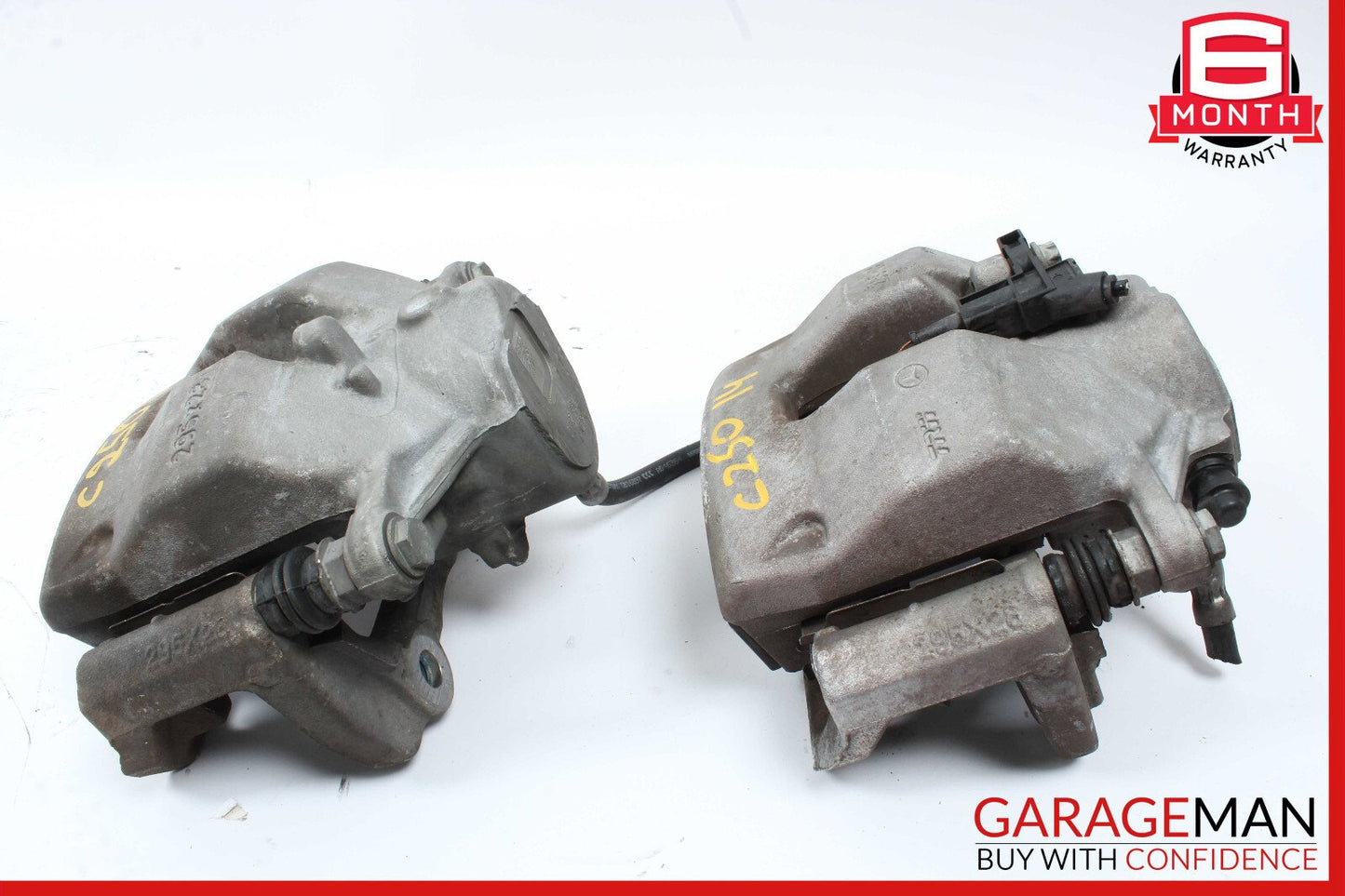 08-14 Mercedes W204 C300 C250 Front Brake Calipers Left and Right Set OEM