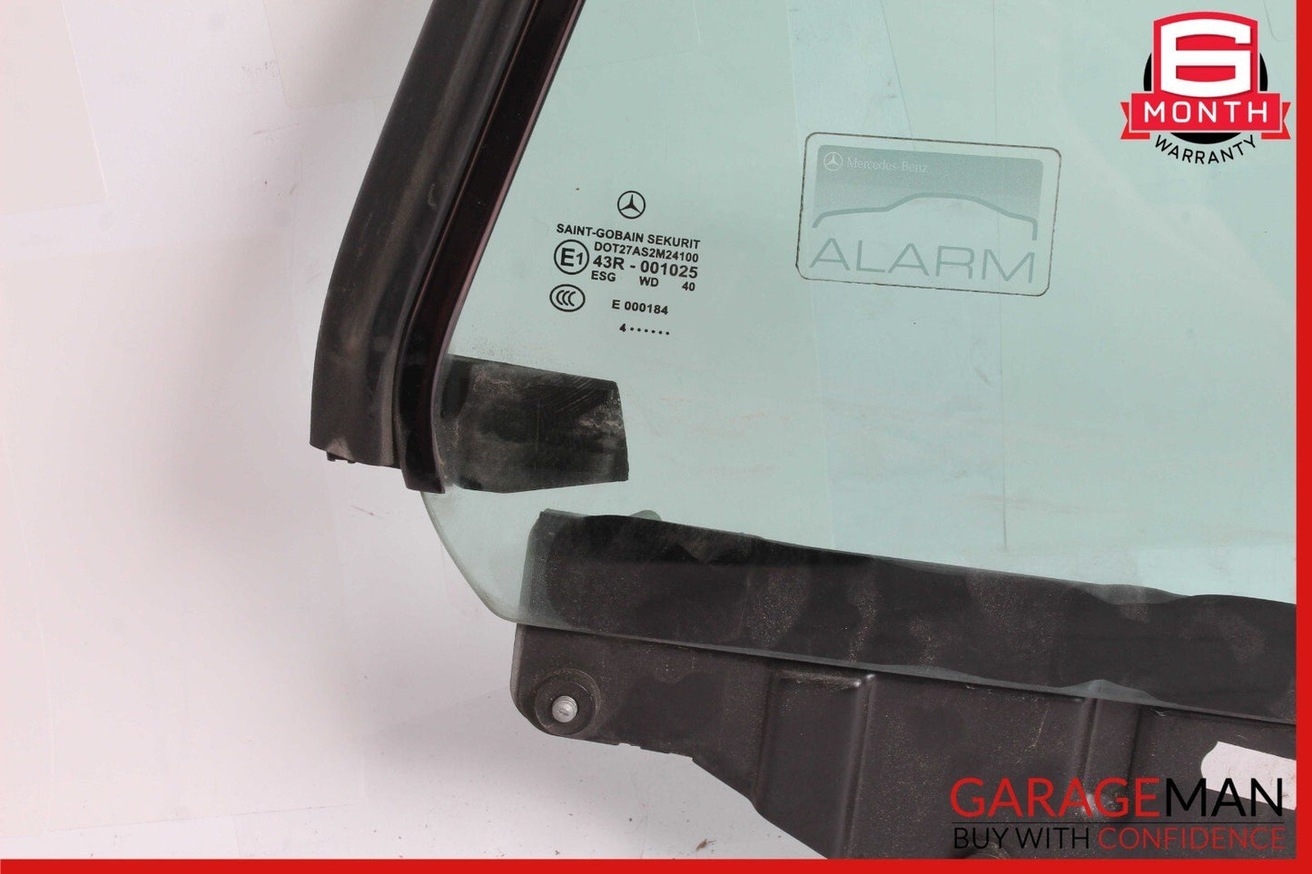 03-12 Mercedes R230 SL500 SL55 AMG Rear Left Side Quarter Window Glass Clear