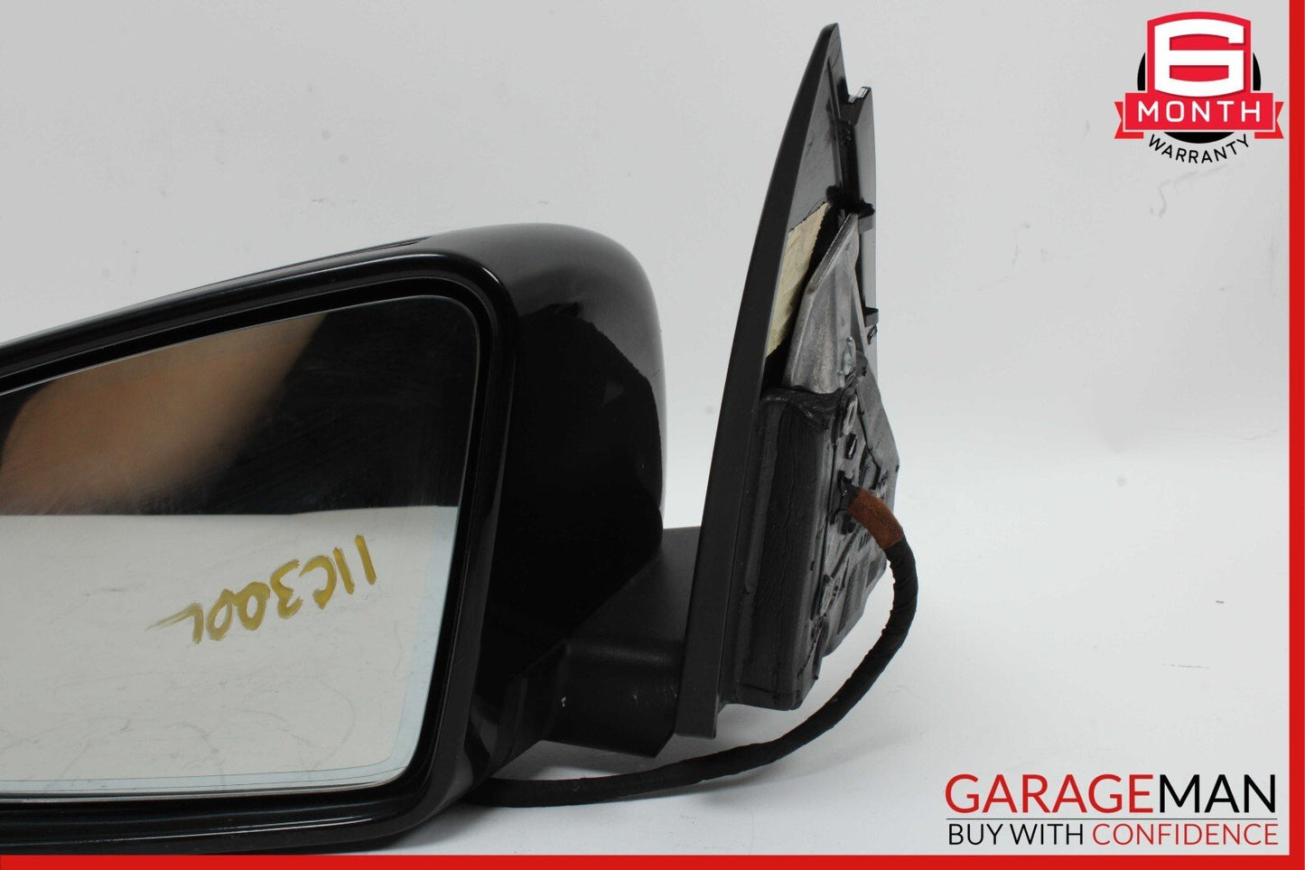10-11 Mercedes W204 C300 C350 Front Left Side Mirror Door Rear View Black OEM