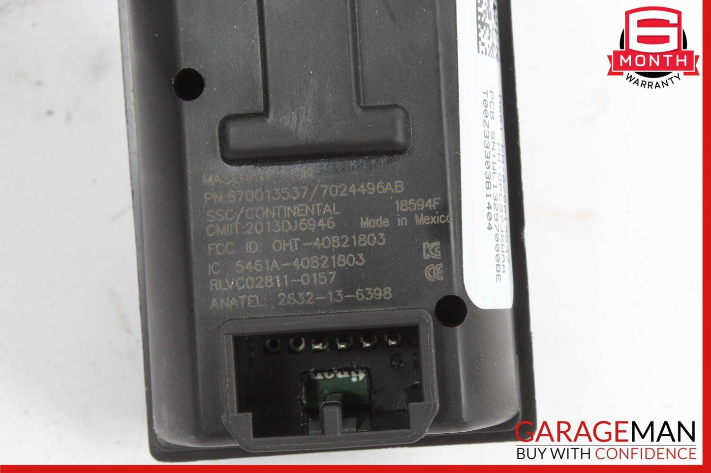 13-17 Maserati Ghibli Ignition Engine Start Stop Switch Control 670013537
