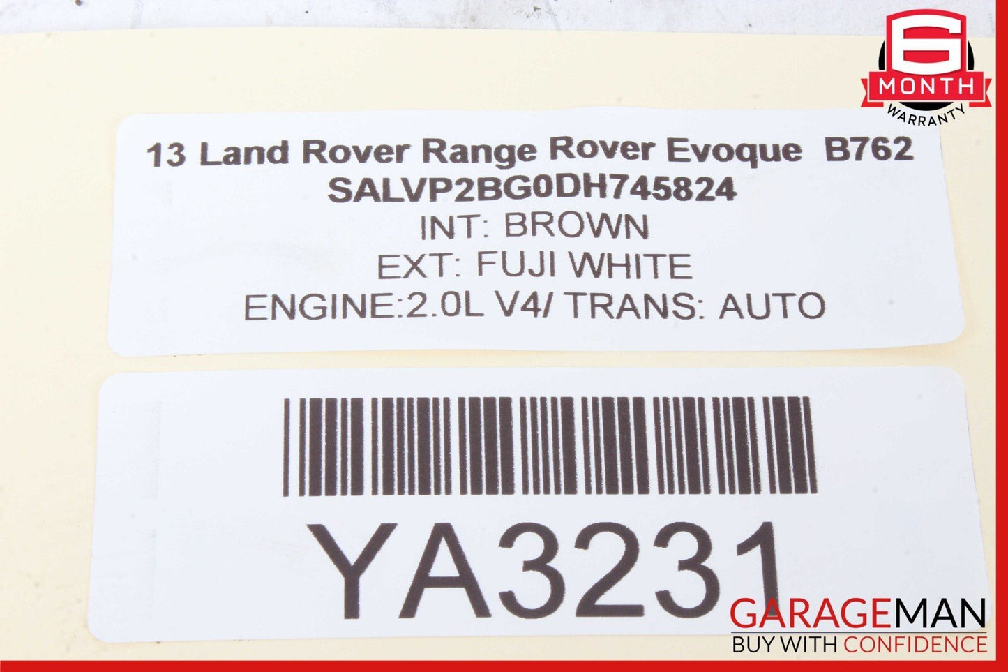 12-13 Range Rover Evoque L538 Theft Locking Control Module Unit BJ3219H440BG OEM