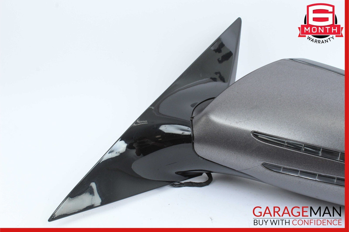 09-11 Mercedes R171 SLK350 Front Left Driver Side Mirror Door Rear View Black