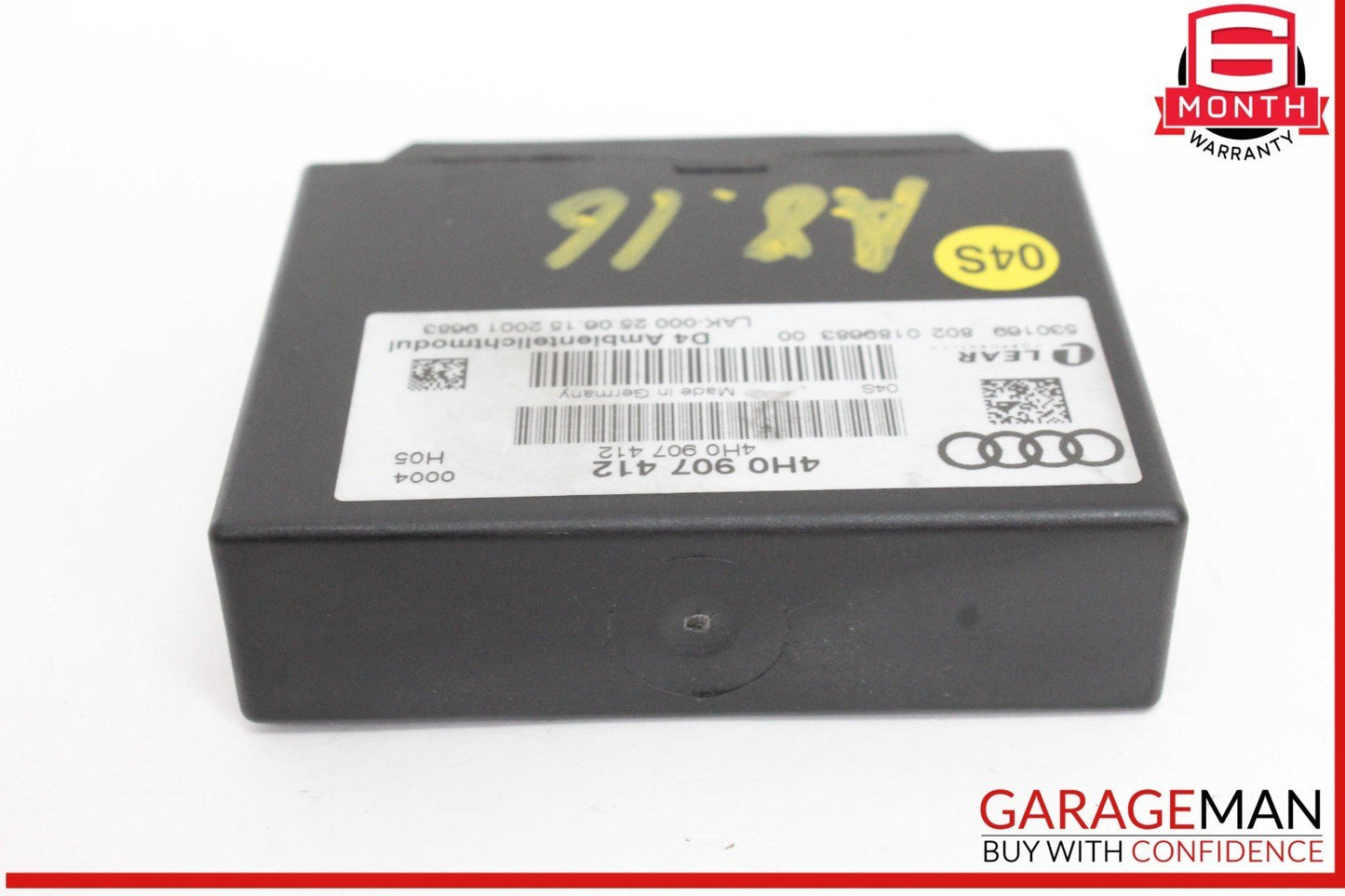 11-18 Audi A8 S8 Comfort Control Keyless Entry Control Module Unit 4H0907412 OEM