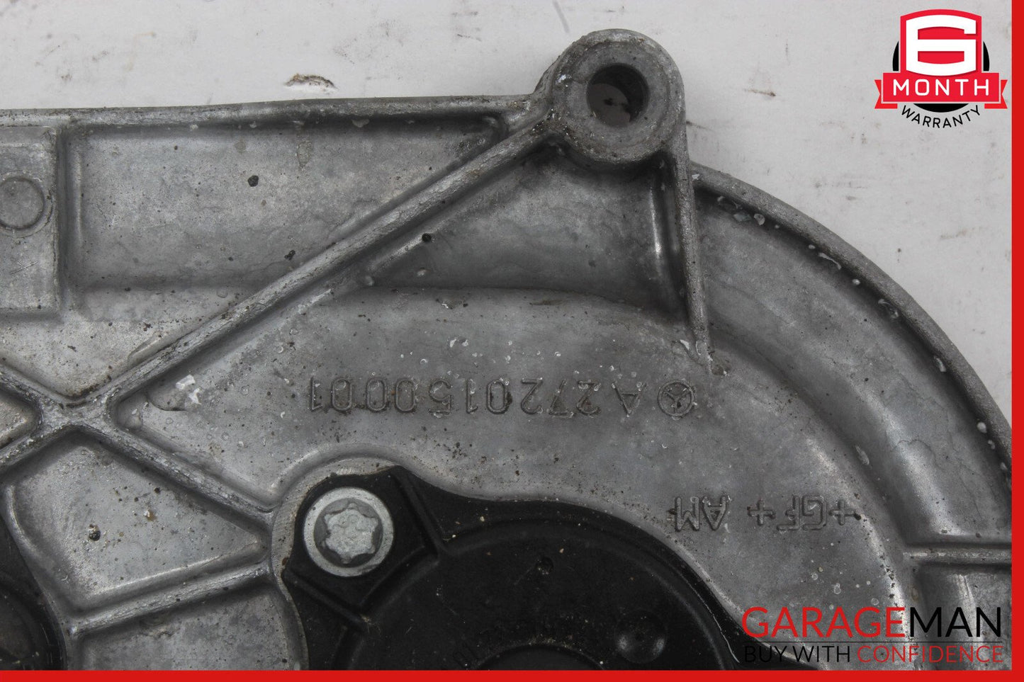 05-13 Mercedes W211 E350 Front Left Side Engine Timing Chain Cover Plate OEM