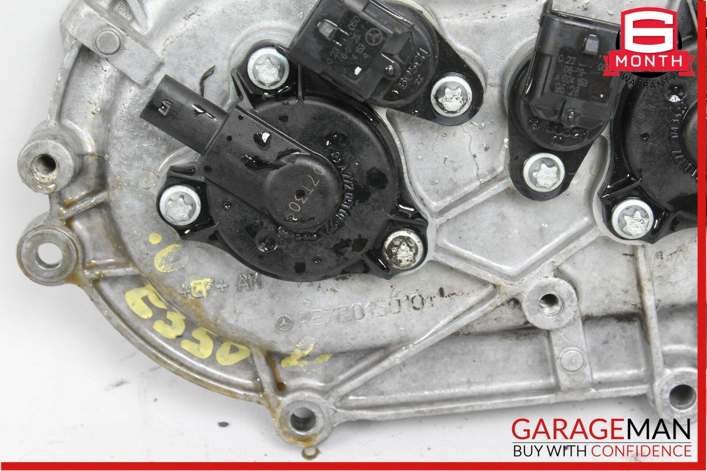 06-10 Mercedes W221 S550 R350 E350 Front Right Engine Timing Chain Cover Plate