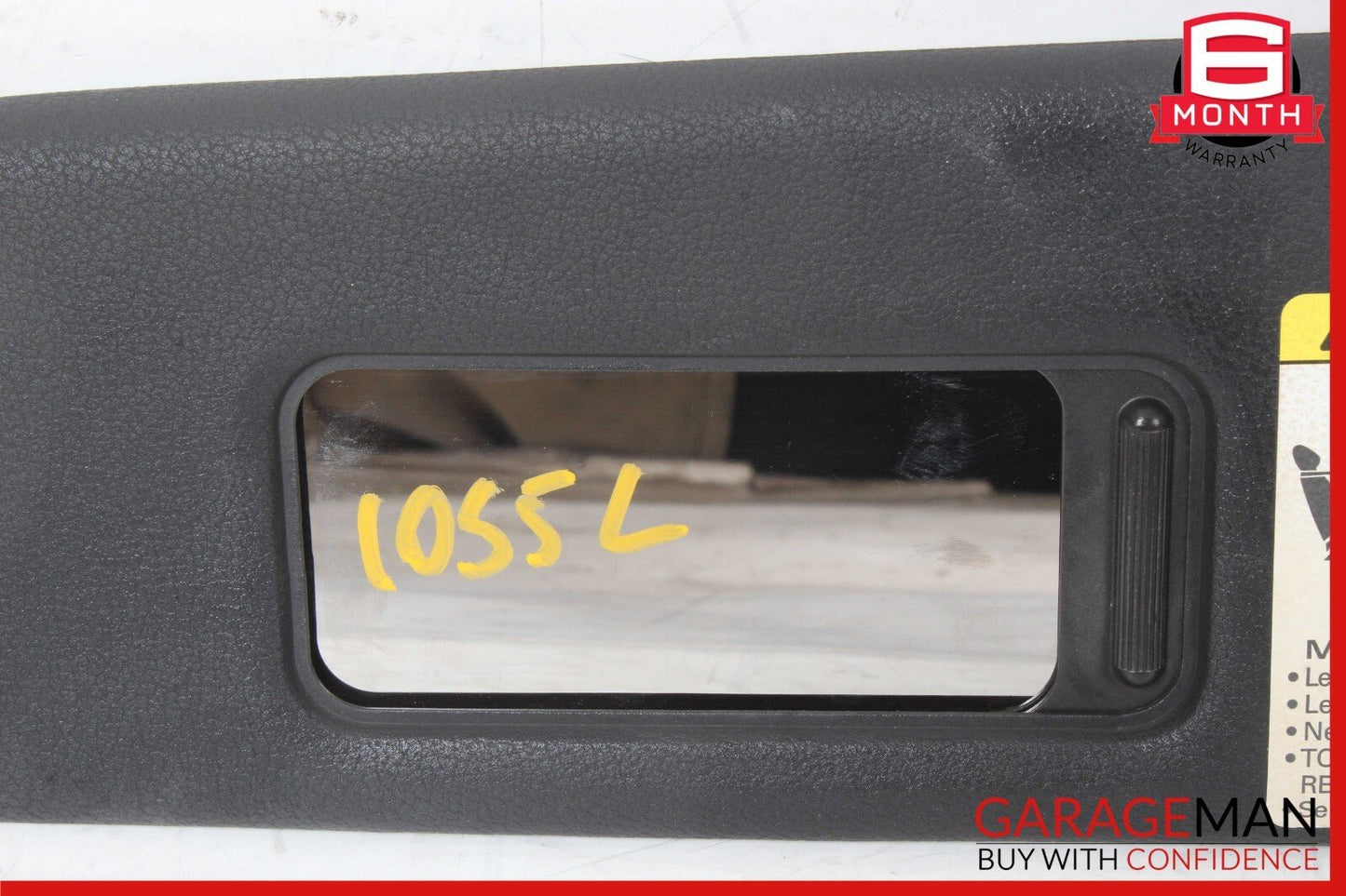10-17 Audi S5 A5 Front Left Driver Side Sun Visor Black OEM
