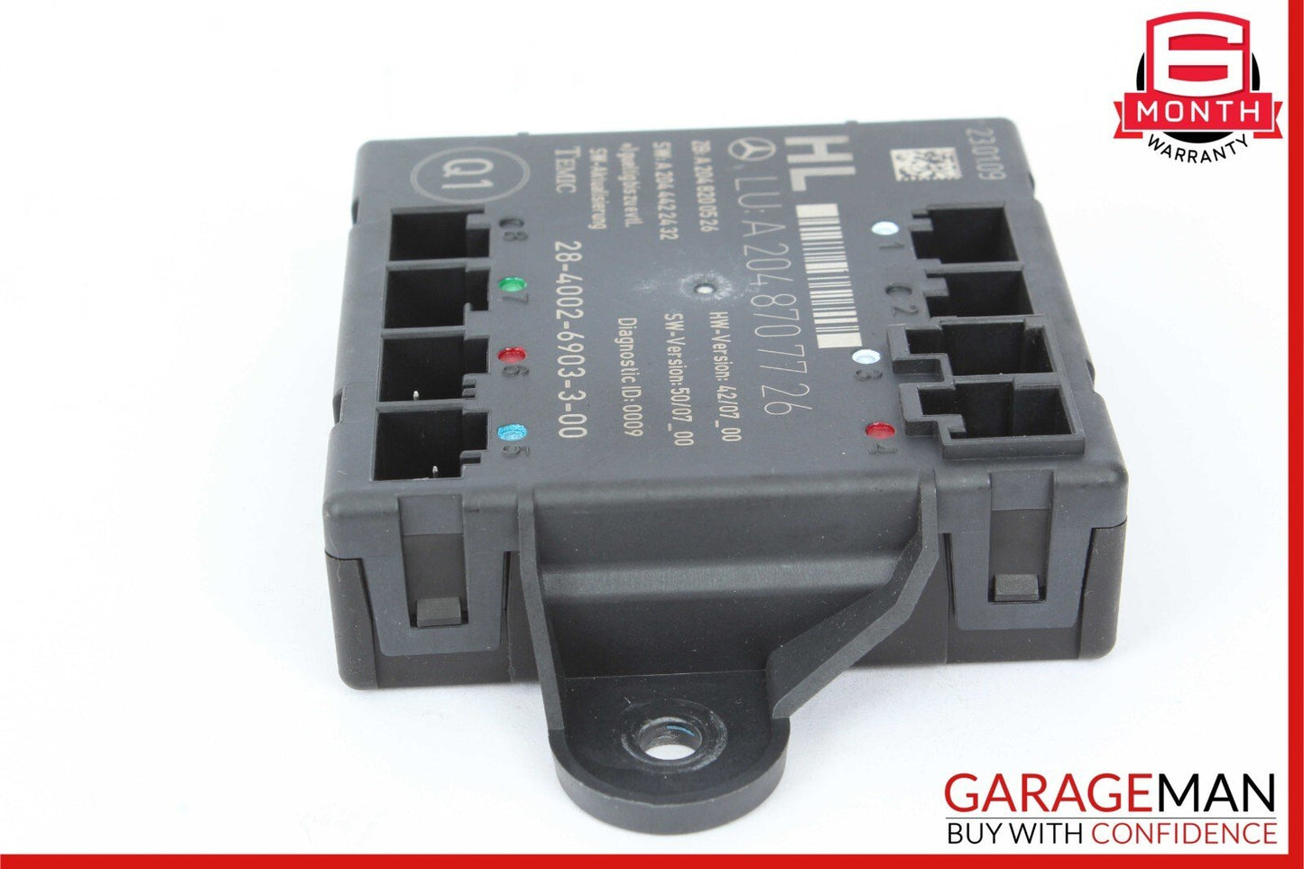 08-18 Mercedes W204 C300 CLS550 GLK350 Rear Left Side Door Control Module Unit