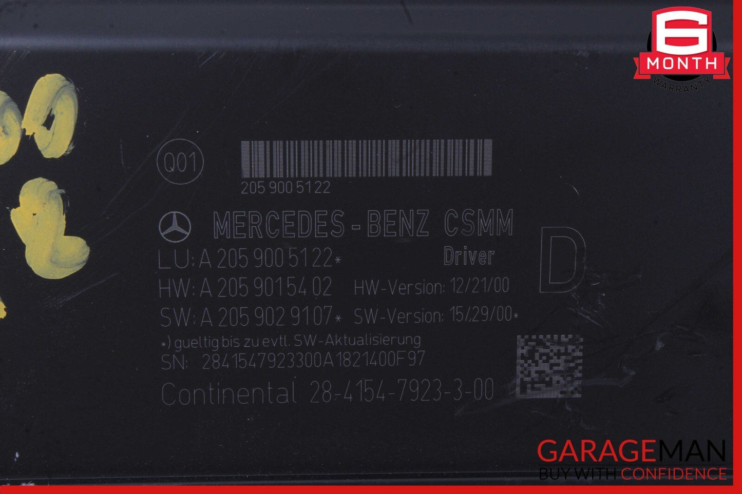 15-20 Mercedes W205 C300 Front Left Driver Side Seat Control Module Unit OEM