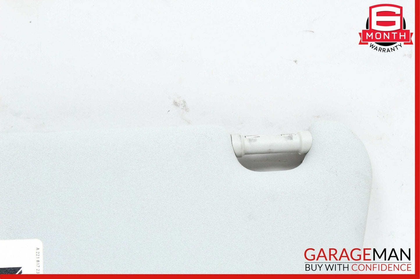 08-14 Mercedes W204 C300 C250 Front Right Passenger Side Sunvisor Sun Visor Grey