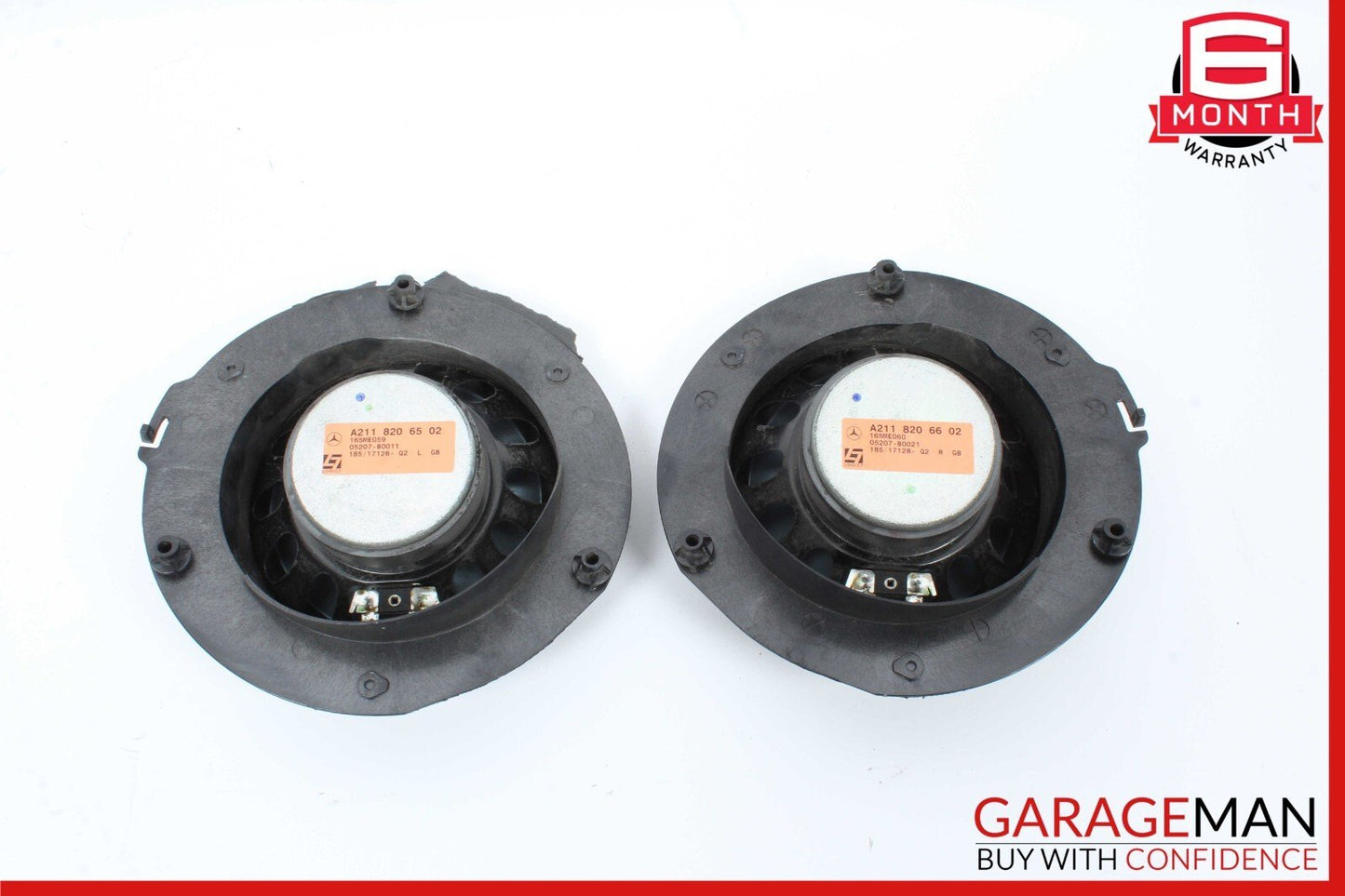 07-09 Mercedes W211 E350 E63 AMG Front Door Audio Sound Speakers Set of 2 Pc OEM