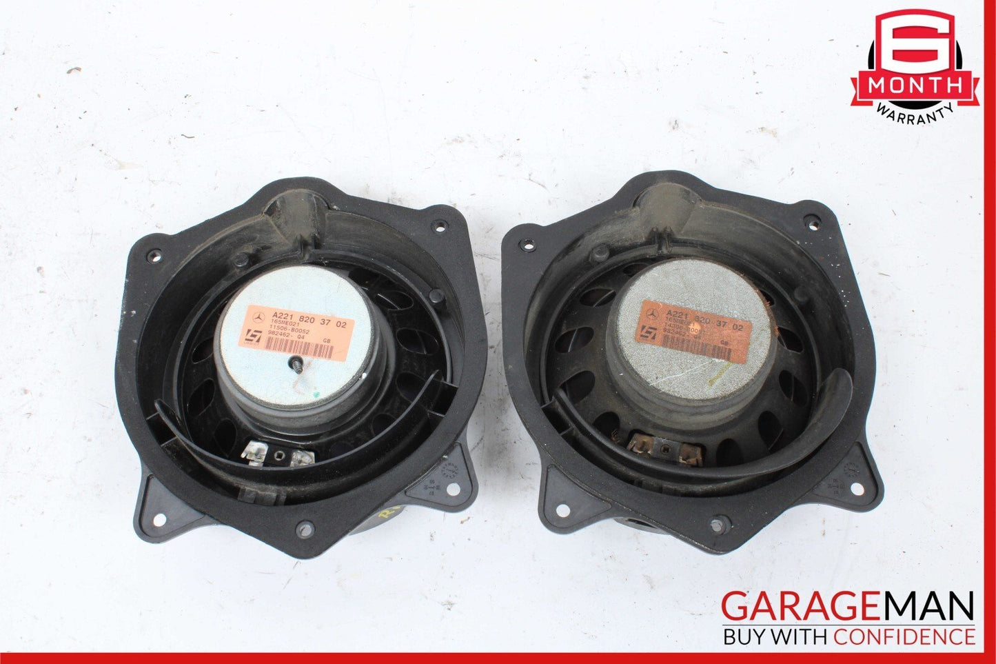 07-09 Mercedes W221 S550 Rear Left & Right Door Audio Sound Speakers Set of 2 Pc